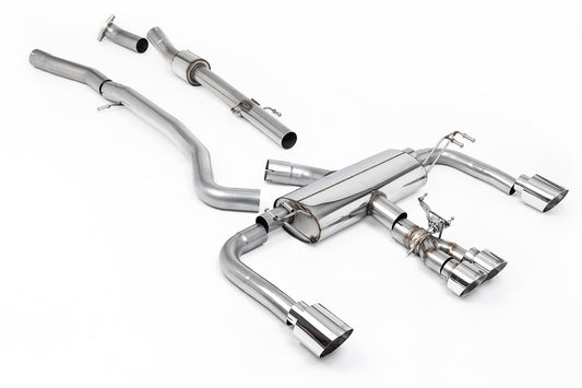 Toyota GR Corolla 1.6 Turbo - 3' Non Resonated Primary Cat Back (Louder) with Polished GT Tips
