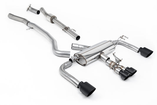 Toyota GR Corolla 1.6 Turbo - 3' Non Resonated Primary Cat Back (Louder) with Cerakote Black GT Tips