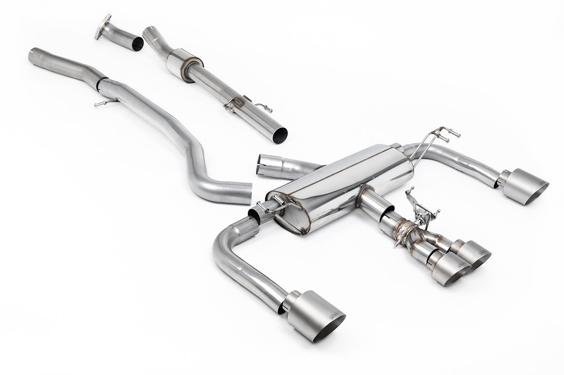 Toyota GR Corolla 1.6 Turbo - 3' Non Resonated Primary Cat Back (Louder) with Brushed Titanium GT Tips