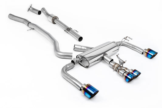 Toyota GR Corolla 1.6 Turbo - 3' Non Resonated Primary Cat Back (Louder) with Burnt Titanium GT Tips
