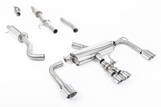 Toyota GR Corolla 1.6 Turbo - 3' Resonated Primary Cat Back with Polished GT Tips
