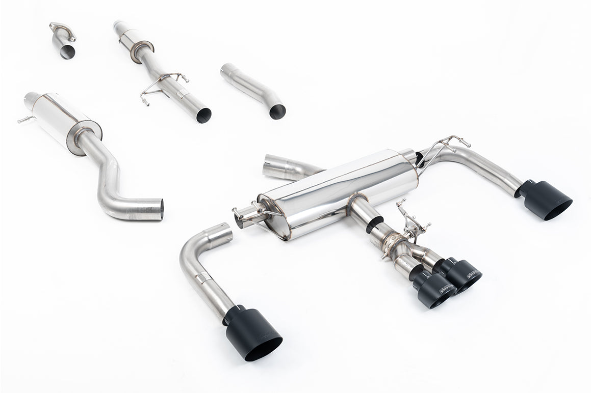 Toyota GR Corolla 1.6 Turbo - 3' Resonated Primary Cat Back with Cerakote Black GT Tips