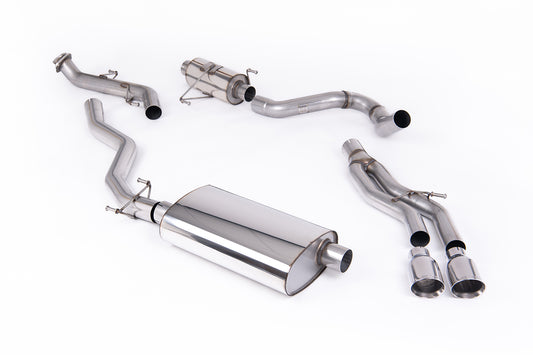 Toyota Tacoma 2.4L Turbo Hybrid - Resonated Catback with 2 x GT-100 Polished Tips