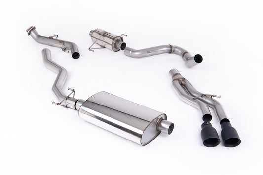 Toyota Tacoma 2.4L Turbo Hybrid - Resonated Catback with 2 x GT-100 Cerakote Black Tips