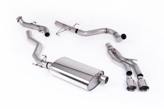Toyota Tacoma 2.4L Turbo Hybrid - Non-Resonated (Louder) Catback with 2 x GT-100 Polished Tips