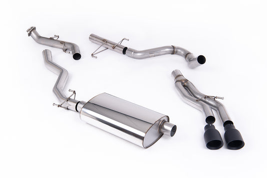 Toyota Tacoma 2.4L Turbo Hybrid - Non-Resonated (Louder) Catback with 2 x GT-100 Cerakote Black Tips