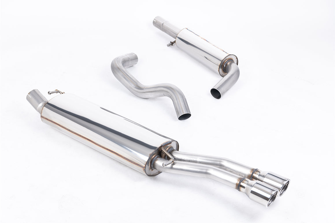 VW Bora/Jetta 1.8T/1.9TDI - Resonated (Quieter) Cat-Back Exhaust System with Twin Polished Tips