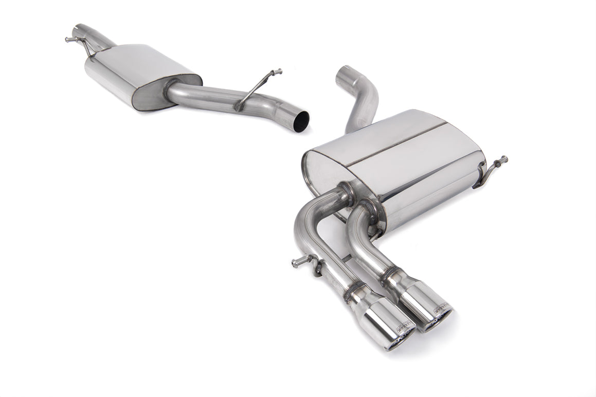 Audi A3 2.0T FSI Quattro - Resonated (Quieter) Cat-Back Exhaust System with Polished Trims