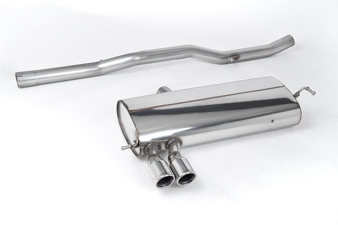 VW Golf MK4 4-Motion V6 - Non-Resonated (Louder) Cat-Back Exhaust System with Twin Polished Trims