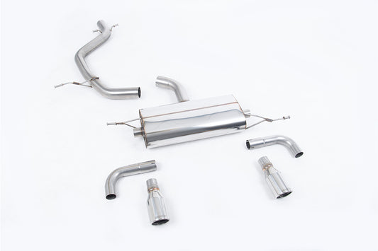 VW Golf GTi Mk6 - Non-Resonated (Louder) Cat-Back Exhaust System with Dual Polished Trims