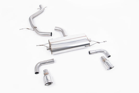 VW Golf GTi Mk6 - Non-Resonated (Louder) Cat-Back Exhaust System with Dual Polished Trims