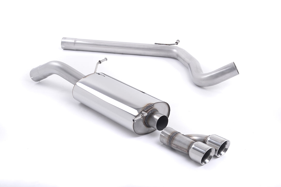 Audi A1 TFSI/VW Polo GTI 1.4 ACT/DSG - Non-Resonated (Louder) Cat-Back Exhaust System with Polished Trims