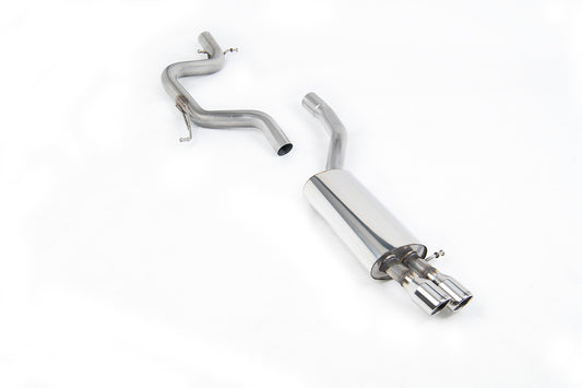 VW Jetta MK5 GLI 2.0T FSI - Non-Resonated (Louder) Cat-Back Exhaust System with Twin JET Trims