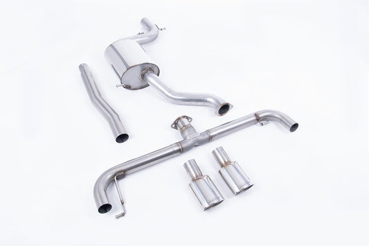 VW Scirocco R - Non-Resonated (Louder) Cat-Back Exhaust System with Polished Oval Tips