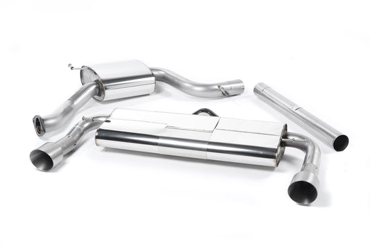 VW Golf GTI Mk7 Resonated (Quieter) Cat-Back Exhaust System with Titanium Tips