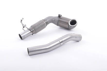 Milltek Exhaust  Volkswagen Golf MK7.5 GTi (Non Performance Pack Models & Non-GPF Equipped Models Only) Large Bore Downpipe and Hi-Flow Sports Cat SSXVW261 - TMC Motorsport