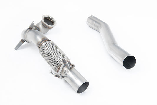 Stainless Steel Cast Large Bore Downpipe with Catalyst Delete (For Milltek Cat-Back) (Seat/VW)