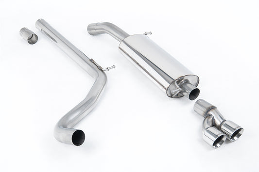 VW Polo R WRC - Non-Resonated (Louder) Cat-Back Exhaust System with Twin GT80 Trims