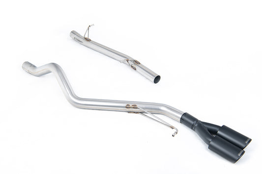 VW T5/T6 SWB - Non-Resonated (Louder) DPF-Back Exhaust System with Twin Black oval Outlets