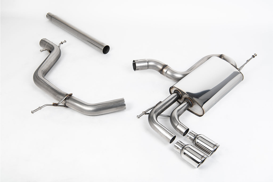 Seat Leon/Golf MK6 GT 2.0 TDI 140PS - Non-Resonated (Louder) Cat-Back Exhaust System with Twin JET Trims