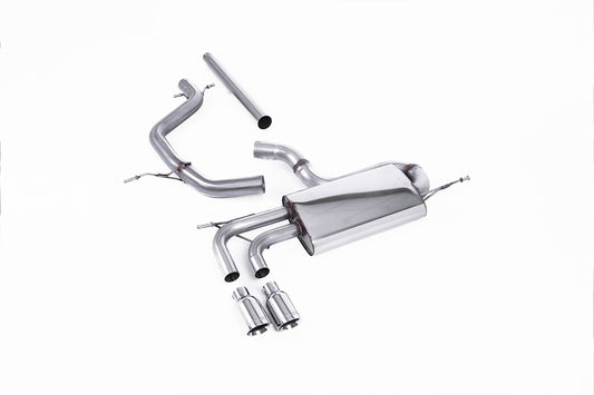 VW Golf Mk5 2.0 TDI 140PS - Non-Resonated (Louder) Cat-Back Exhaust System with Polished Tips (For GTI Valance)