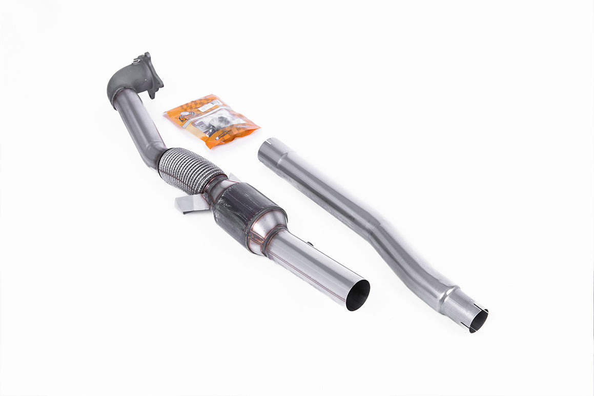Stainless Steel Cast Downpipe with Race Cat (For OE Cat-Back) (Golf GTI)