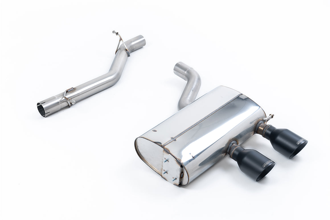 VW Golf MK5 R32 3.2 V6 - Non-Resonated (Louder) Cat-Back Exhaust System with Cerakote Black Trims