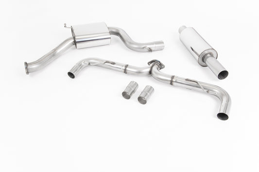 VW Golf MK7.5 GTI (Incl Performance Pack) - Road+ Cat-Back Exhaust System with GT-100 Cerakote Black Trims