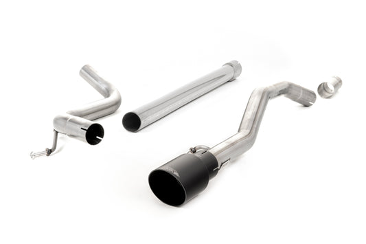VW Up GTI 115ps &amp; 1.0TSI 90ps - Non-Resonated (Louder) Cat-Back Exhaust System with GT-90 Cerakote Black Trim