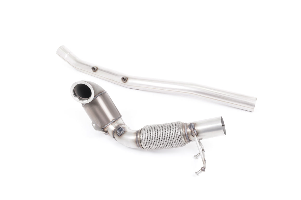 Milltek Exhaust  Volkswagen Golf Mk7.5 R Estate / Variant 2.0 TSI 300PS (GPF Equipped Models Only) Large Bore Downpipe and Hi-Flow Sports Cat SSXVW512 - TMC Motorsport