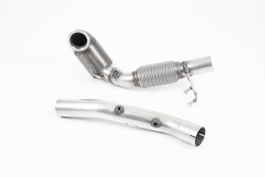 Seat Leon Cupra (1.8T/1.9 TDI) &amp; VW Golf MK4 GTI (1.8T/1.9 TDI) - Cast Downpipe with 200 Cell Race Cat and GPF/OPF Delete (For Milltek Catback Only)