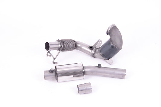 VW Polo GTI 2.0 TSI (AW - 5 Door/Pre Facelift/GPF Models) - Resonated (Quieter) Downpipe with Hi-Flow Sports Cat - For OE Cat-Back