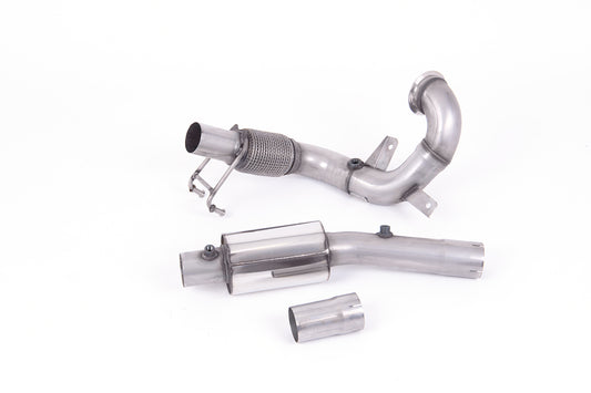 VW Polo GTI 2.0 TSI (AW - 5 Door/Pre Facelift/GPF Models) - Resonated (Quieter) Downpipe &amp; De-Cat - For Milltek Cat-Back