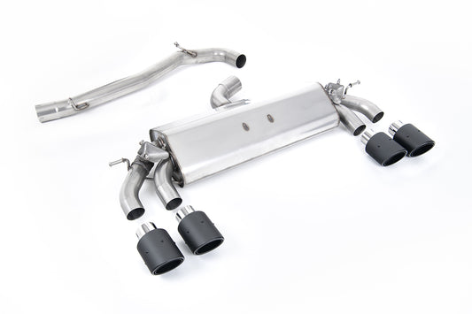VW Golf MK7.5 R 2.0 TSI 300ps/310ps (76mm Systems) - Non-resonated (louder) GPF/OPF Back Exhaust System with Carbon JET-100 Round Tips