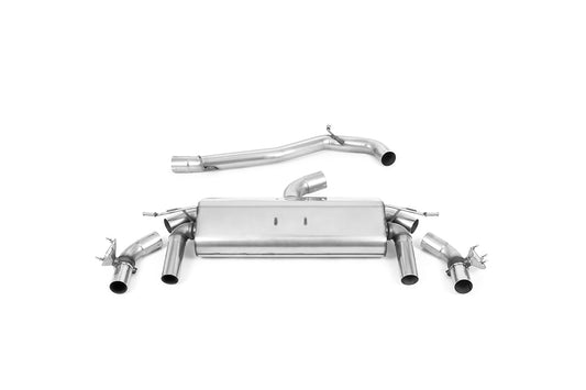 VW T-Roc R 2.0TSI - Non-Resonated (Louder) GPF/OPF Back Exhaust System with Polished GT-100 Tips