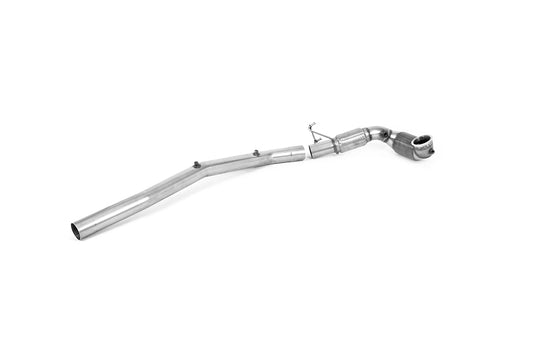 Large Bore Downpipe &amp; Hi Flow Race Cat - For Milltek Cat Back (Golf Mk8 R/Audi S3 8Y)
