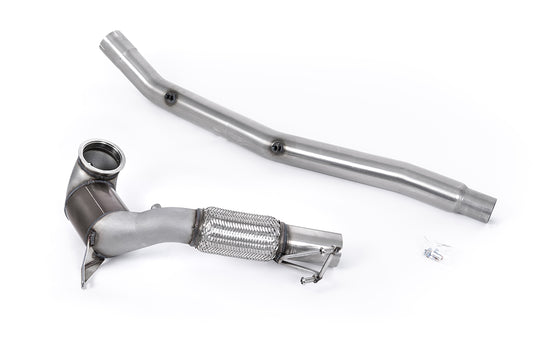 Large Bore Downpipe and Hi-Flow Sports Cat - Fits with OE Cat Back (Golf Mk8 R/Audi S3 8Y)