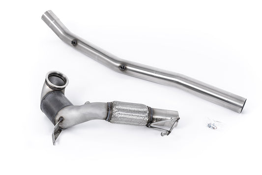 Large Bore Downpipe and Hi-Flow Race Cat - Fits with Milltek Cat Back (Golf Mk8 R/Audi S3 8Y)