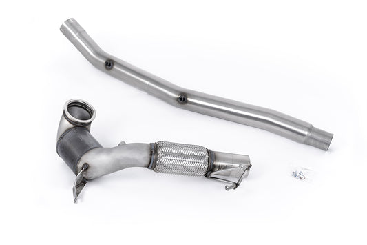 Large Bore Downpipe and Hi-Flow Race Cat - Fits with OE Cat Back (Golf Mk8 R/Audi S3 8Y)