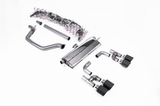 VW Golf GTI Mk8 - Particulate Filter-Back - Golf R Style - Road+ with Carbon Fibre Tips
