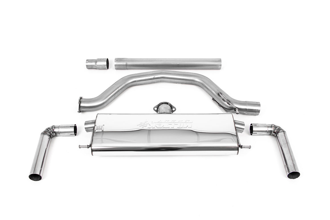 VW Golf GTI Mk8 - 80mm OPF/GPF Back System with OE+ Style Polished Oval Trims