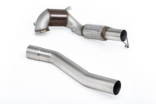 VW Golf GTI Mk8 - Large-bore Downpipe and Hi-Flow Race Cat (For Milltek Cat-Back)