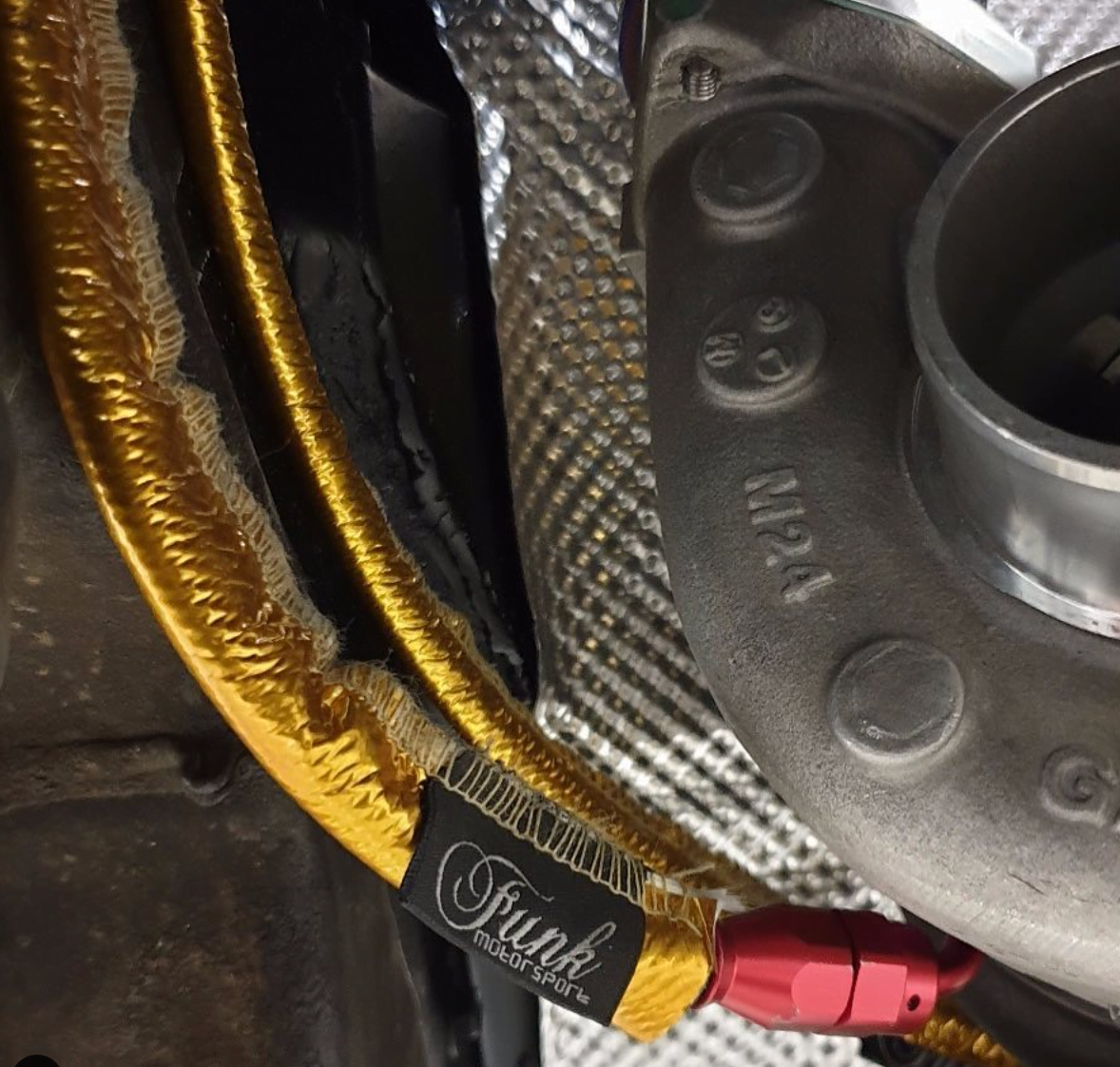Funk Motorsport Gold Heat Sleeving (sewn) - TMC Motorsport