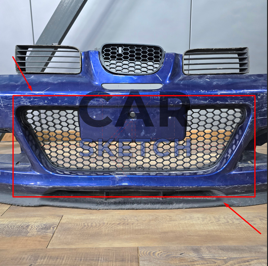Seat Leon 1M Cupra Front Center Lower Grille Full Honeycomb *1ML 853 668 79Y*