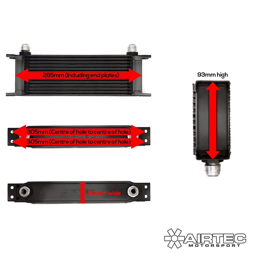 AIRTEC Motorsport Universal Oil Cooler -8 or -10 AN Fittings - TMC Motorsport