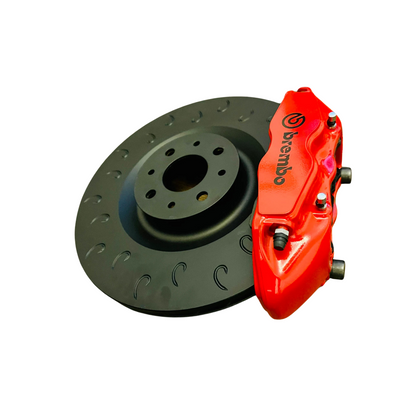 330mm Abarth Big Brembo 4 Pot Front Brake Kit for Abarth 500 / 595 / 695 - TMC Motorsport