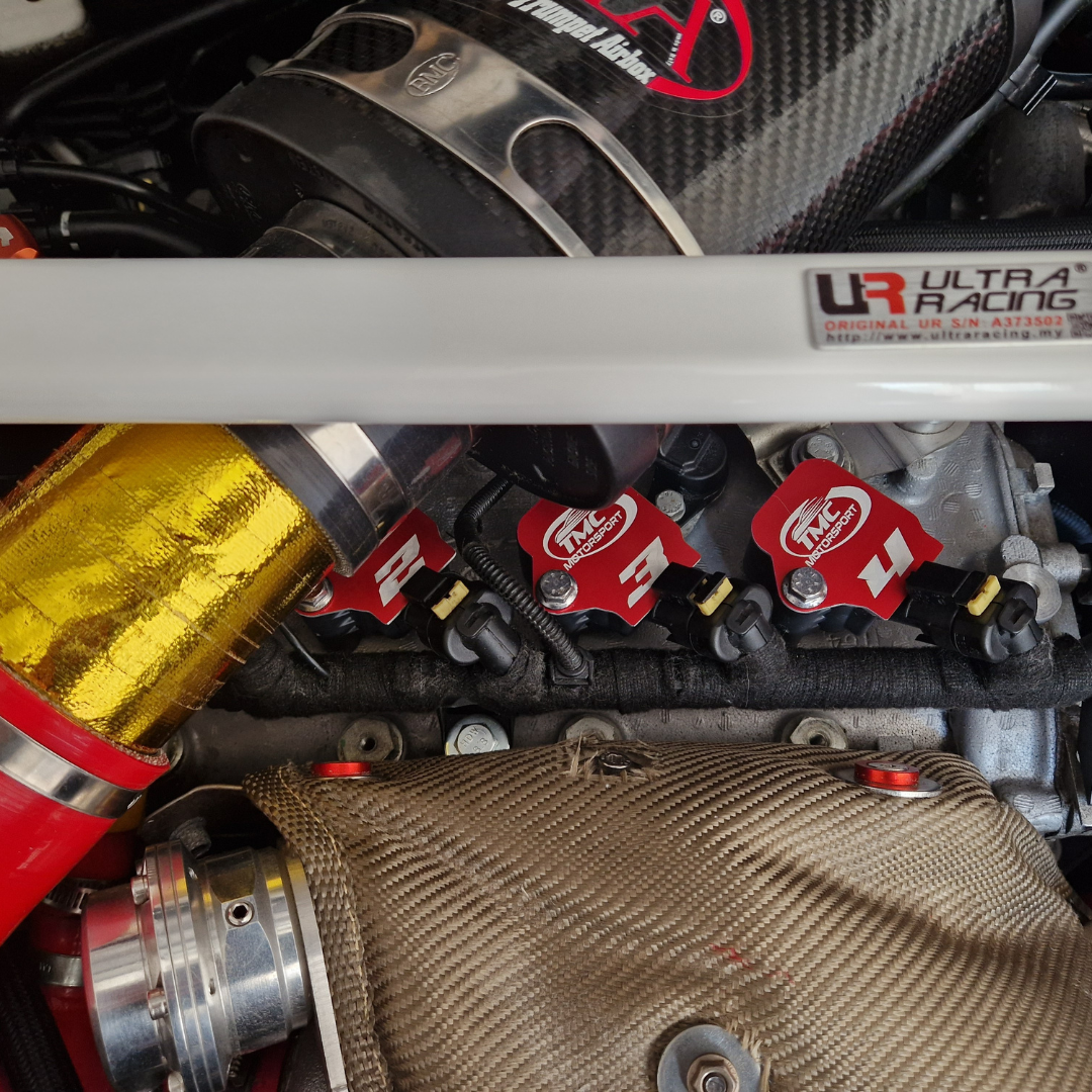 Abarth 500 / 595 / 695 TMC Motorsport Coil Pack Aluminum Covers Set - Abarth Tuning