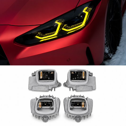 TMC CSL Yellow DRL LED Module Set With Heatsink – BMW G80 / G81 M3 & G82 / G83 M4 (2021–2024)