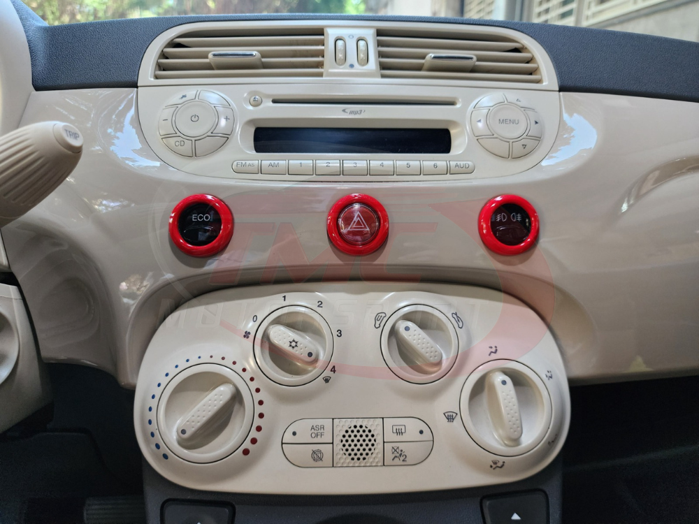 Abarth 500 / 595 / 695 Dashboard Button Surrounds - Various Options ...