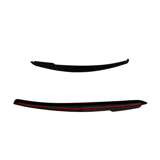 Abarth 500 / 595 / 695 Gloss Black Rear Wheel Arch Splashguard Covers